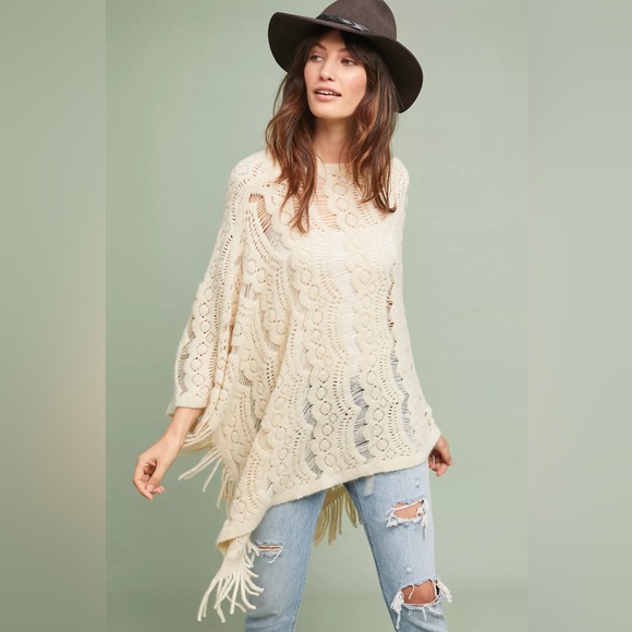 Anthropologie Sabrina Poncho Size ALL - Picture 2 of 14